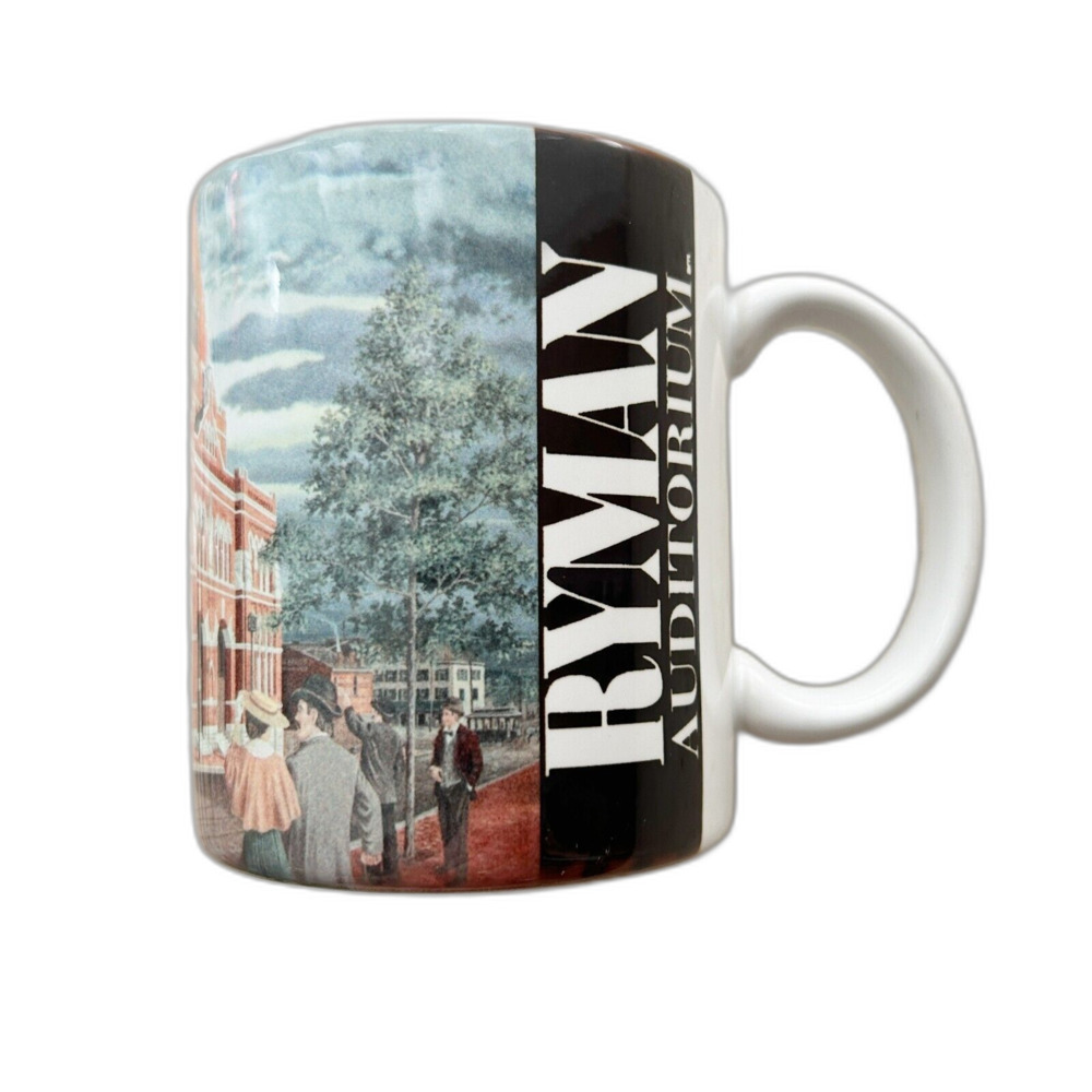 Ryman Auditorium Coffee Mug NEW Mother Church of Country Music Colorful Ceramic